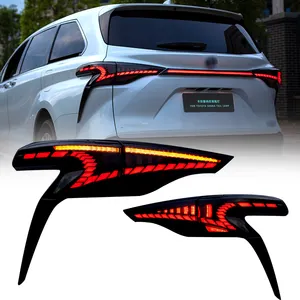 Pour 2021-2022 Toyota Sienna usine voiture LED feux arrière fumé DRL assemblage de lampe arrière style automatique lampes arrière
