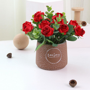Nordic Style Home Interior Deco Artificial Table Flower Simulation Plant Bonsai <b>Ornaments</b> Flower Mini Bonsai Flower Pot - Product Image 4