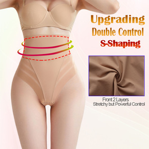 Tanga de cintura alta para mujer, moldeador de Control de barriga, ropa moldeadora adelgazante, levantador de talla grande de glúteos, bragas moldeadoras de cintura alta sin costuras - Product Image 5