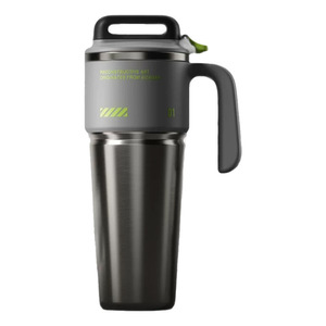 1000ml Cyberpunk Style Vacuum Insulated Bottle Large Capacity Ice <b>Cup</b> <b>One</b>-click Lid with Handle Straw Car Tumbler Tea Strainer - Product Image 6