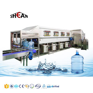 Tambour <span class=keywords><strong>métallique</strong></span> entièrement automatique 300bph 20 <span class=keywords><strong>litres</strong></span> en bouteille ligne de production d'eau pure de 5 gallons machine de remplissage avec moteur et engrenage - Product Image 1