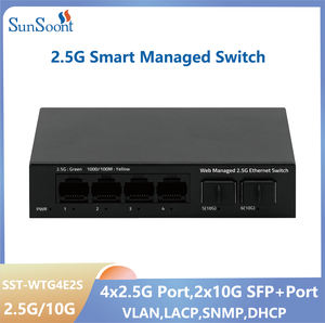 2,5G Web Managed Switch 4 Port 2500 Mbit/s und 2 Port 10G Smart Managed Ethernet Netzwerk Switch Home Lab Switch - Product Image 3