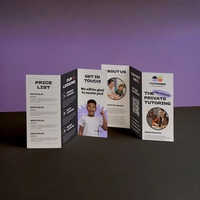 Ventes d'usine, service d'impression personnalisée, dépliants en papier kraft, prospectus, brochures, menus - taille personnalisée, impression offset