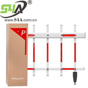 S4A, venta al por mayor, seguridad de fábrica, estacionamiento automático DC24V, Motor sin escobillas, puerta de barrera de pluma de tráfico con brazo telescópico de 3-6m - Product Image 4