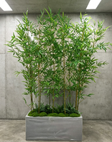 Plante de bambou artificielle pour intérieur et extérieur, arbre de bambou décoratif pour hôtel, restaurant, bureau, projet de décoration paysagère