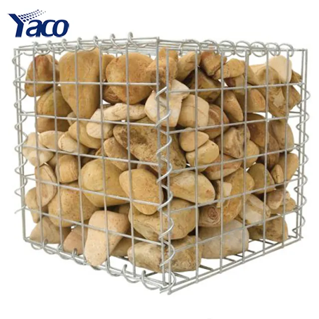 Fio de aço inoxidável soldado gabion caixa