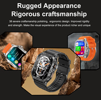 Reloj Inteligente BT Calling Montre 2024 Technomarine, Reloj Deportivo con Monitor de Actividad Física, Reloj Magnético con Frecuencia Cardíaca K63 para Hombre