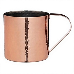 SALEEM INTERNATIONAL Luxury Copper Wine Glass BPA Free Hammered Finish with Comfortable Handle <b>Beer</b> Whiskey Bar Accessories - Product Image 1