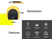 Application mobile de qualité supérieure BLE télécommandée étanche automatique serrure de stationnement intelligente Lot barrière de stationnement de voiture robuste