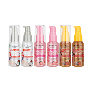 Aceite Corporal Kiss Beauty con Brillo en Crema de Coco/Durazno/Fresa, Suave y Radiante, Nutre, Repara y Embellece la Piel - Product Image 1