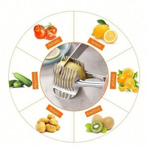 Ustensiles de cuisine : Éplucheur manuel en acier inoxydable pour oignon, pomme de terre, tomate, coupe-légumes et fruits, écologique et sûr pour la cuisine - Product Image 5