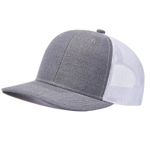 Listo para enviar, venta al por mayor, alta calidad, en blanco, 5 paneles, gorra de malla para camionero, gorra con ala curva estructurada, gorra Snapback, Gorras de uso diario - Product Image 1