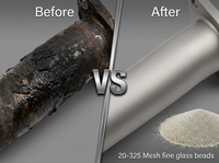 Perles de verre abrasives professionnelles pour le sablage, pour le nettoyage des pièces de moteur, prêtes à être expédiées