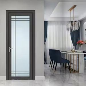 <span class=keywords><strong>Puerta</strong></span> de Seguridad de <span class=keywords><strong>Aluminio</strong></span> de Perfil Delgado, Insonorizada, Tipo Abatible, para Cocina, Baño y Espacios Comerciales - Product Image 4