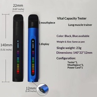 Spiromètre numérique portable, testeur de capacité pulmonaire, niveaux de capacité pulmonaire codés par couleur, test physique pour étudiants, intelligent