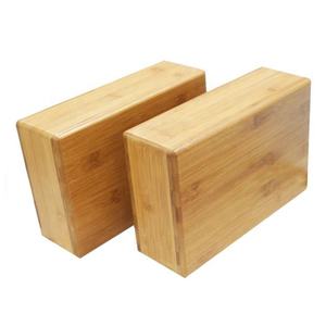 Brique d'entraînement de gymnastique antidérapante de qualité en gros Bloc de yoga recyclé en bambou naturel Brique de yoga en bois massif - Product Image 3