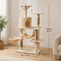 Tour pour chat multi-niveaux en peluche, gain de place, directement de l'usine