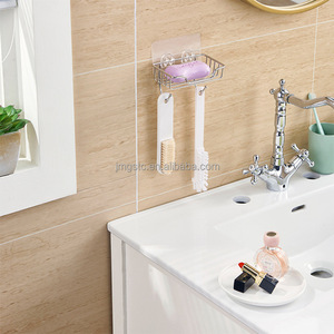 Pas de perçage 201 antirouille en <span class=keywords><strong>acier</strong></span> inoxydable mural porte-savon plateau à savon <span class=keywords><strong>barre</strong></span> porte-éponge à savon pour salle de bain et cuisine - Product Image 3