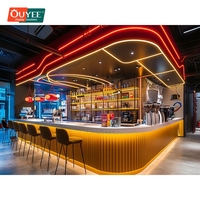 Système d'étagères de présentation pour café en mélamine verrouillable, idéal pour les magasins de détail, fabriqué à Guangzhou