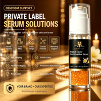 Sérum Peptidique Double Chambre en Gros avec Extrait de Caviar Anti-rides, Liftant et Hydratant pour le Visage