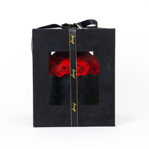Nuovo Design regalo di anniversario di lusso Packaging a lunga durata a forma di cupola disposizione fiori conservati rose in scatola - Product Image 2