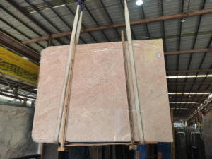 Камень из натурального камня полированный глянцевый мрамор розовая кремовая мраморная плита для стен и пола - Product Image 5