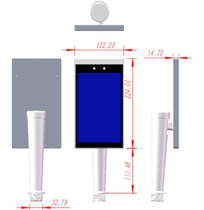 8 ''Màn hình cảm ứng ai nhận dạng khuôn mặt thiết bị đầu cuối thời gian thực kiểm soát truy cập cho thông minh bán hàng tự động/văn phòng/thông minh xây dựng an ninh - Product Image 4