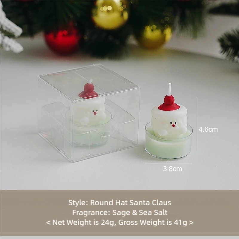 White - Round Hat Santa Claus