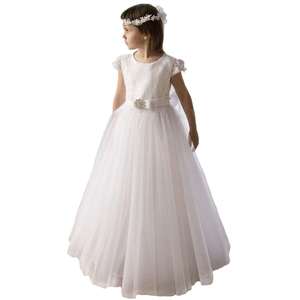 Hermosos <span class=keywords><strong>Vestidos</strong></span> de Primera Comunión para Niñas de 2 a 12 Años, <span class=keywords><strong>Vestidos</strong></span> de Fiesta Blancos para Niñas Pequeñas, <span class=keywords><strong>Vestidos</strong></span> de Niña de las Flores de Longitud Completa <span class=keywords><strong>2022</strong></span> - Product Image 3