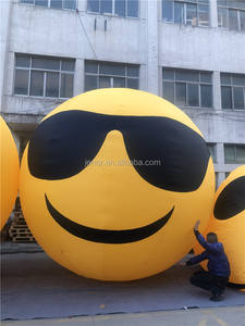 Éclairage d'événements en plein air, visage souriant gonflable, émoticône pour la publicité - Product Image 6