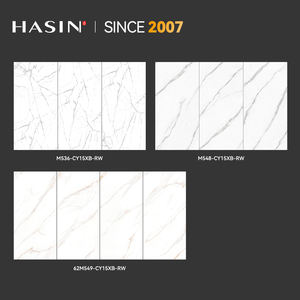 Bon marché Conception murale Pierre frittée Intered Luxe Hot Bending Intégré Combinaison de lavabo à double bassin - Product Image 2