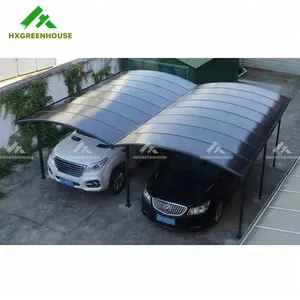 Draagbare Aluminium Parkeergarage Dakloods Polycarbonaat Prefab Garage Luifel Tent Metalen Auto Parking Kits Schuilplaats Zonne-Carport