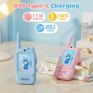 Walkie Talkie con Cámara para Niños de 2 Pulgadas, para Edades de 4 a 12 Años, Juguete Interactivo para Padres e Hijos, Alcance de 1.5 km, Walkie Talkies con Video para Niños - Product Image 3