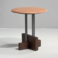 Table basse de salon de style minimaliste nordique, luxe léger, plateau en marbre et métal, pour hôtel, café, villa, appartement