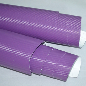 Revestimiento de vinilo para coche, fibra de carbono púrpura, sin burbujas, diseño adhesivo, de larga duración, muestra gratis - Product Image 1
