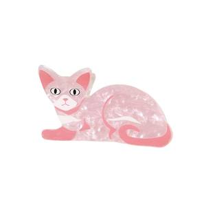 RTS-1 2026 Pinza de Pelo Acrílica de 7cm con Diseño de Gato de Dibujos Animados, Nueva, Dulce y Linda, para Mujer, Estilo de Diseñador, para Atar la Mitad del Cabello - Product Image 5