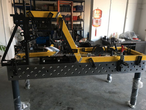 Pince de soudage série D28/ D16 pièces de table gabarits dispositif de serrage fixe avec poignée mobile 150x320mm accessoires machine - Product Image 2