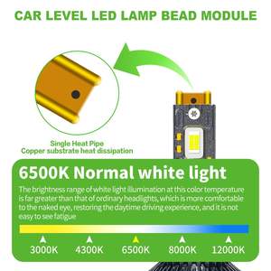 P11B Phares LED universels 9006 HB4, taille compacte, design mini pour Honda Civic, <span class=keywords><strong>Toyota</strong></span> Corolla, Nissan, kit d'installation facile - Product Image 4