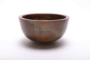 Bol de service jetable poli en bois d'acacia fait à la main de haute qualité pour hôtels restaurants fêtes pour servir des fruits et de la salade - Product Image 5