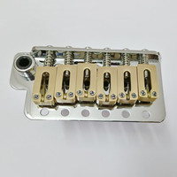 Brass Saddles Brass Block Tremolo Bridge 6-Point Vibrato Bridge 52.5mm Spacing