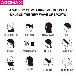 ผ้าโพกหัวอเนกประสงค์สำหรับตกปลาปีนเขาและขี่จักรยานผ้าโพกหัวอเนกประสงค์ป้องกันรังสียูวีออกแบบได้ตามต้องการ - Product Image 6