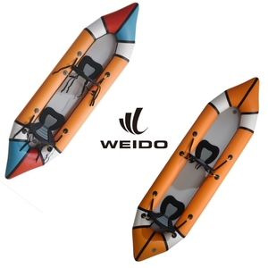 เรือแพเป่าลมเรือตกปลาสีขาวพร้อมอุปกรณ์เสริมเรือเป็นมิตรกับสิ่งแวดล้อม - Product Image 2