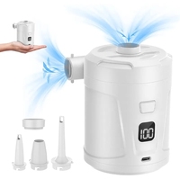 Pompe à air portable en plastique pour articles gonflables, batterie 5200 mAh, chargement Type-C, design ultra-mini, pompe de gonflage/dégonflage rechargeable