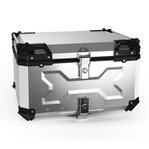 F2-<span class=keywords><strong>moto</strong></span> 65L Coffre arrière de <span class=keywords><strong>moto</strong></span> en métal noir imperméable de haute qualité à dégagement rapide Boîte arrière de <span class=keywords><strong>moto</strong></span> en aluminium <span class=keywords><strong>Top</strong></span> <span class=keywords><strong>case</strong></span> - Product Image 3