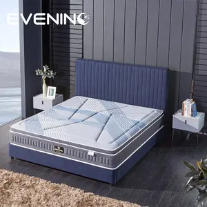 High Quality king size natural latex pocket spring mattress for luxury hotel