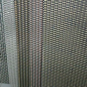 Grilles décoratives en maille d'acier inoxydable pour cloisons architecturales, finitions bronze/laiton/cuivre, pour murs et plafonds - Product Image 6