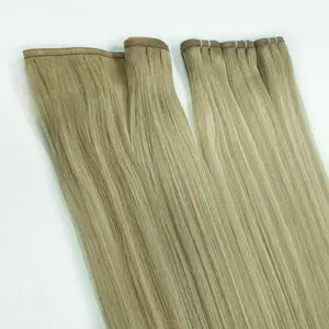 Russian Hair Supplier Double Drawn Raw Virgin Cuticle Aligned Flat Hair Weft