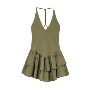 Mini abiti di bellezza senza tempo arruffati con Strap incrociato da donna eleganti e Sexy estivi - Product Image 4