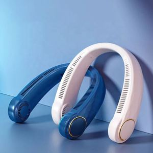 Car Portable Bladeless <b>Mini</b> Air Cooling Three Electronic <b>Fan</b> Neck - Product Image 1