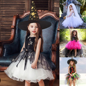 Disfraz <span class=keywords><strong>de</strong></span> Princesa para Niñas, Vestido <span class=keywords><strong>de</strong></span> Fiesta, Cosplay, Vestido <span class=keywords><strong>de</strong></span> Gala sin Mangas para Niñas, Sombrero <span class=keywords><strong>de</strong></span> Bruja, Disfraz <span class=keywords><strong>de</strong></span> Halloween para Niñas - Product Image 2